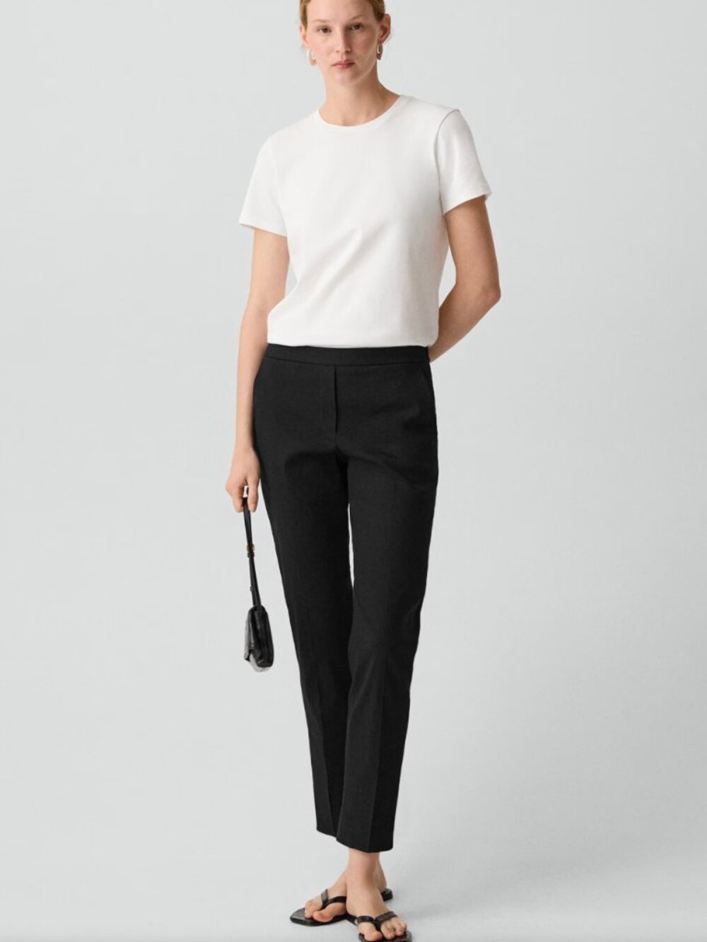 THEORY Treeca Pull-On Pant in Linen sz 2